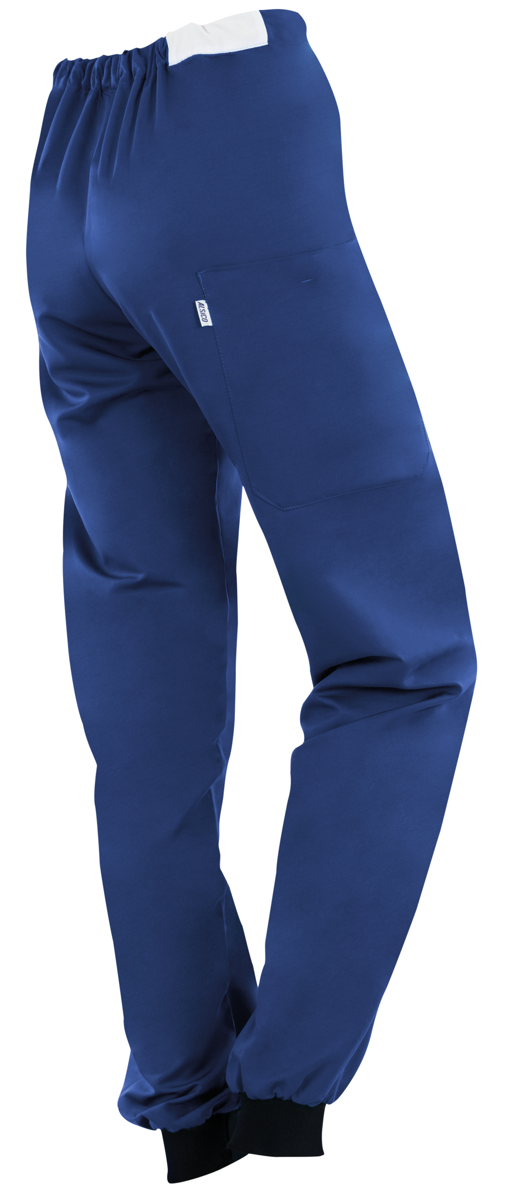 Alsico OK pantalon Rhus navy, elastische tailleband, rechterzak, zachte textuur van polyester-mengsel