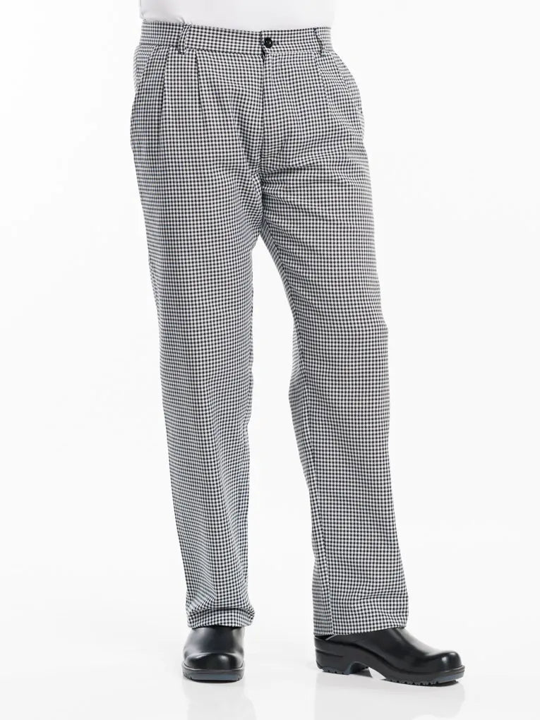 Chaud Devant Bakkersbroek Pepita Black