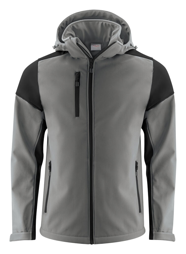 Prime Softshell Jas Heren Staalgrijs/Zwart