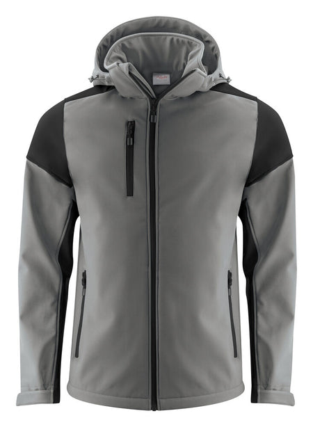 Prime Softshell Jas Heren Staalgrijs/Zwart