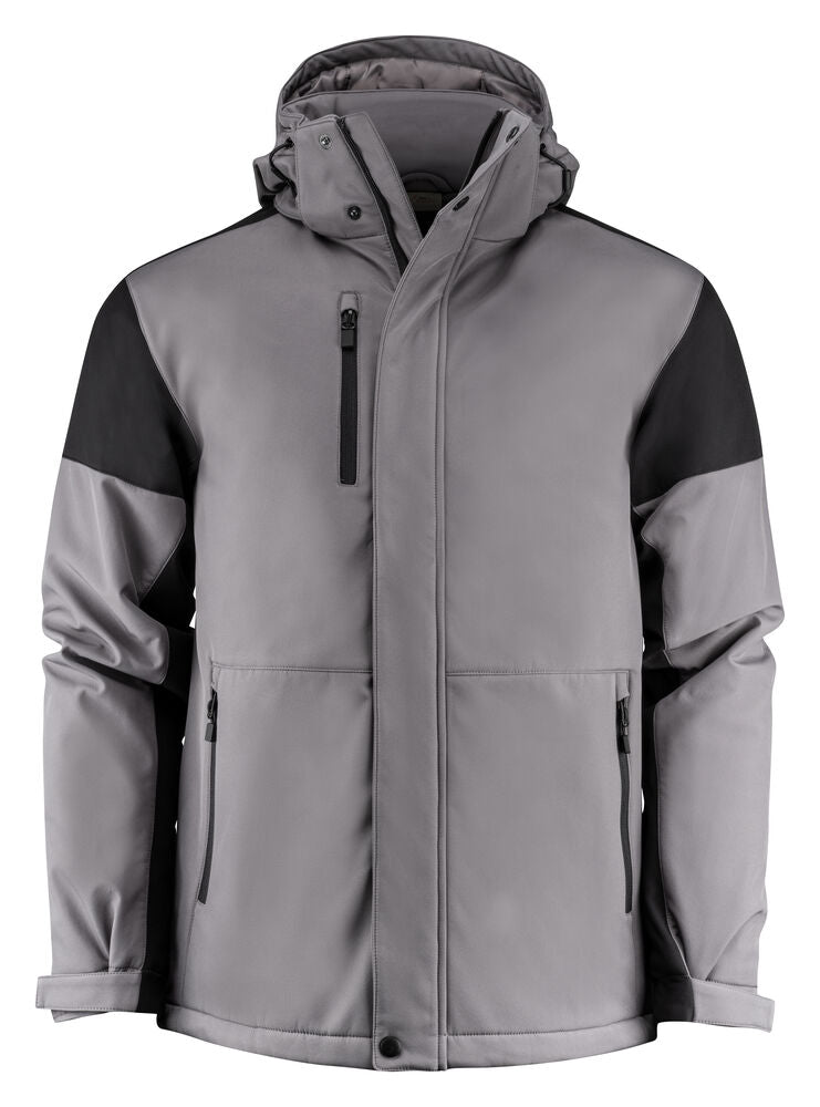 Prime Padded Softshell Jas Heren Staalgrijs/Zwart