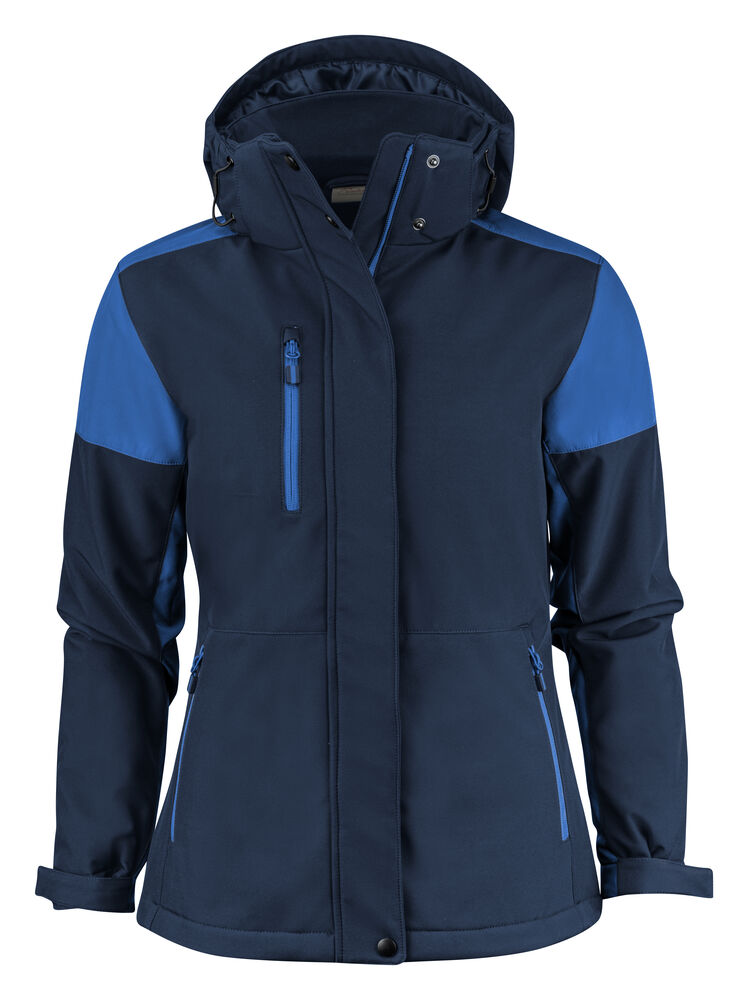 Prime Padded Softshell Jas Dames Marine/Kobalt