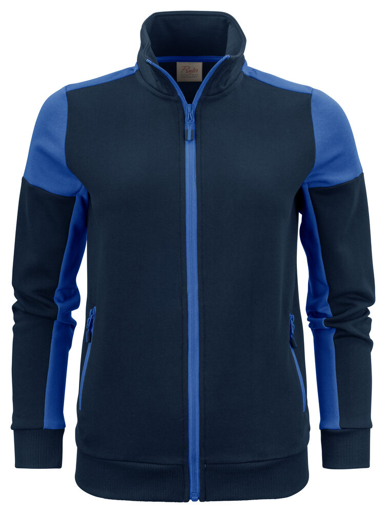 Prime Sweater Volledige Rits Dames Marine/Kobalt