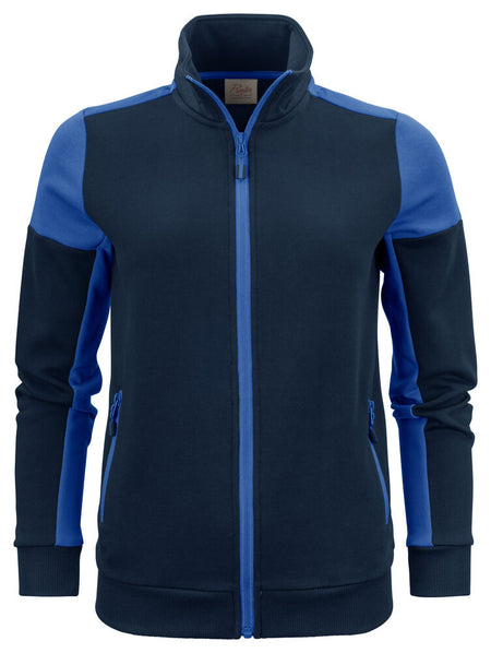 Prime Sweater Volledige Rits Dames Marine/Kobalt