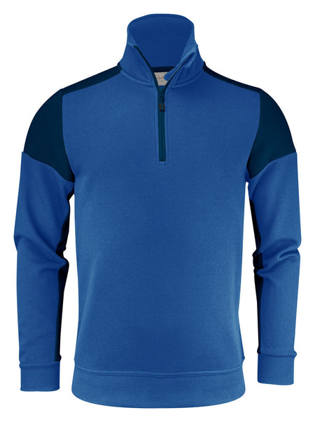 Prime Sweater Halve Rits Unisex Kobalt/Marine