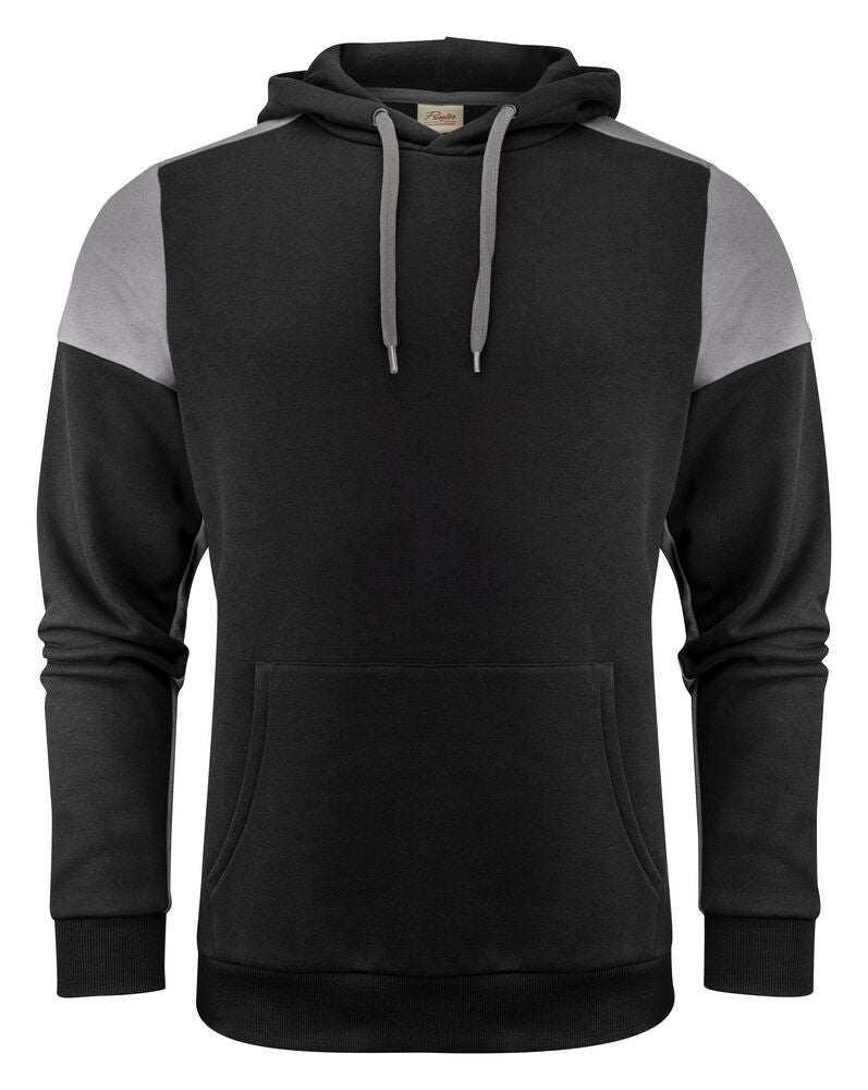 Prime Hoodie Unisex Zwart/Staalgrijs