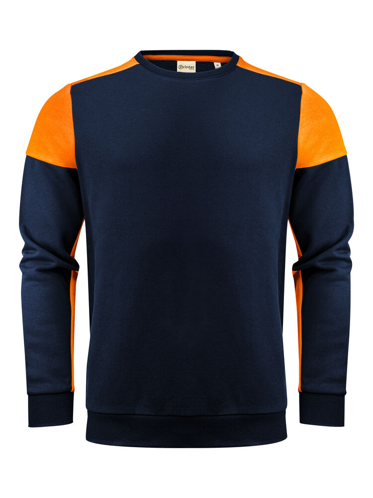 Prime Crewneck Sweater Unisex Marine/Neonoranje