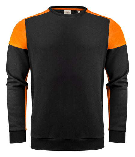Prime Crewneck Sweater Unisex Zwart/Oranje