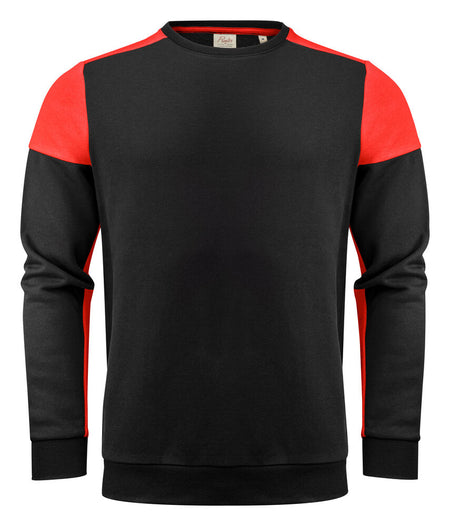 Prime Crewneck Sweater Unisex Zwart/Rood