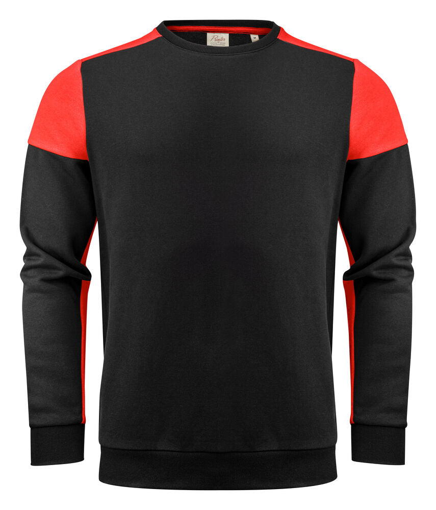 Prime Crewneck Sweater Unisex Zwart/Rood