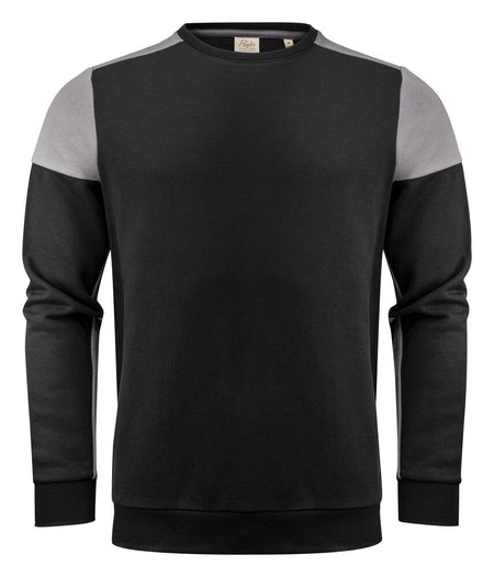 Prime Crewneck Sweater Unisex Zwart/Staalgrijs