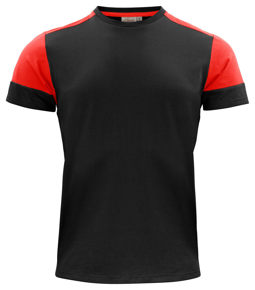 Prime T-Shirt Heren Zwart/Rood