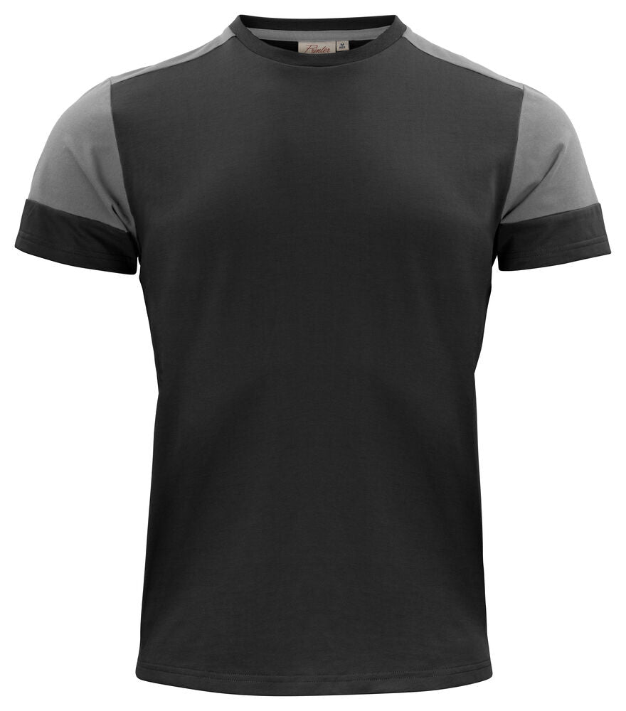 Prime T-Shirt Heren Zwart/Staalgrijs