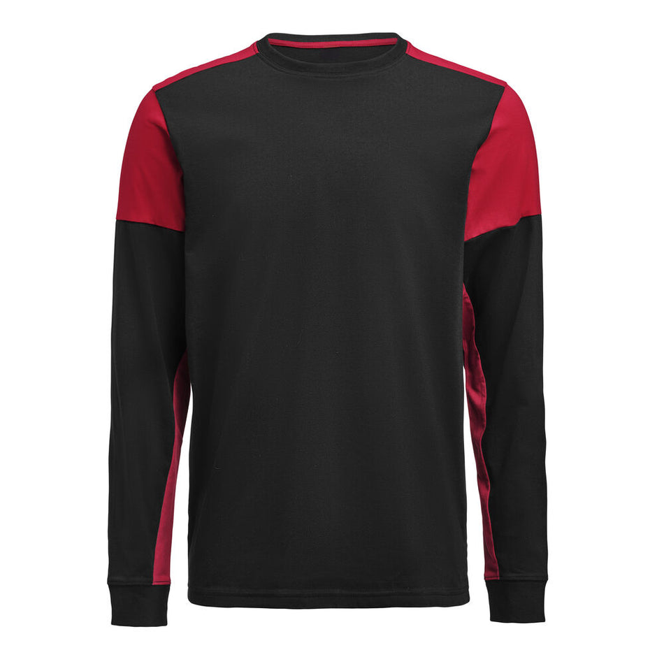 Prime T-shirt Long Sleeve T-shirt Heren Zwart/Rood