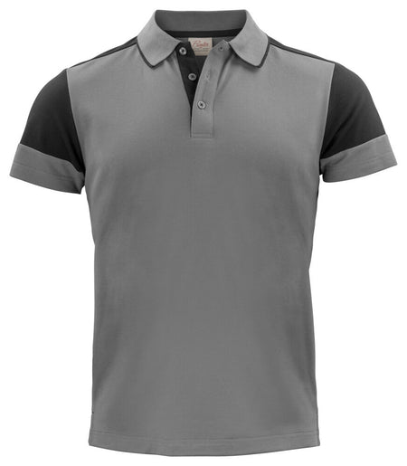 Prime Polo Heren Staalgrijs/Zwart