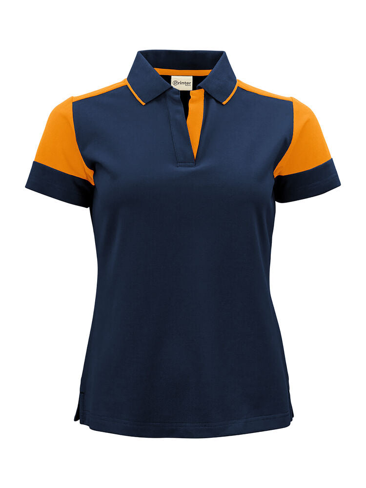 Prime Polo Dames Marine/Neonoranje