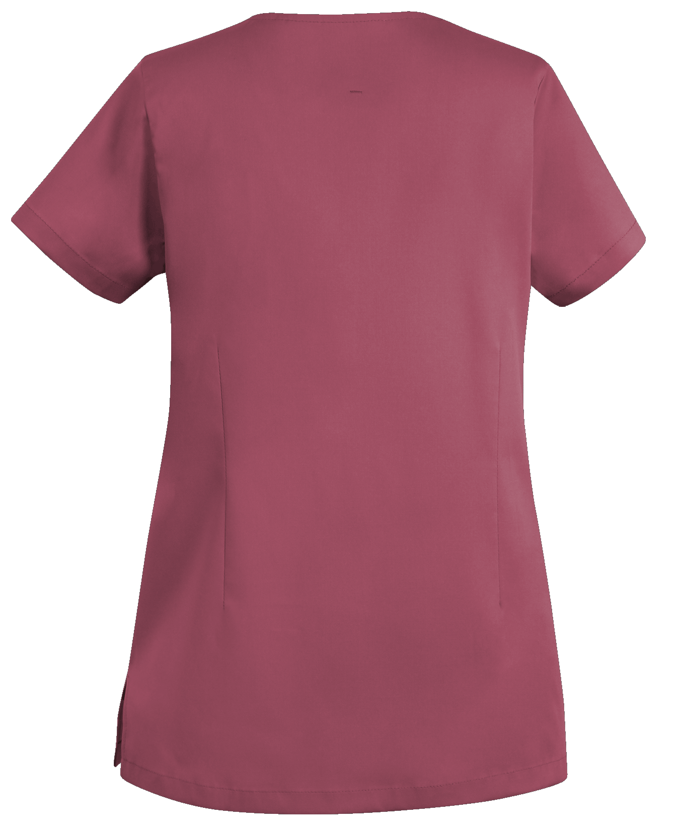 De Berkel LEA damesjack in bessenrood, korte mouwen, gladde stof, geen zichtbare zakken of ritsen.