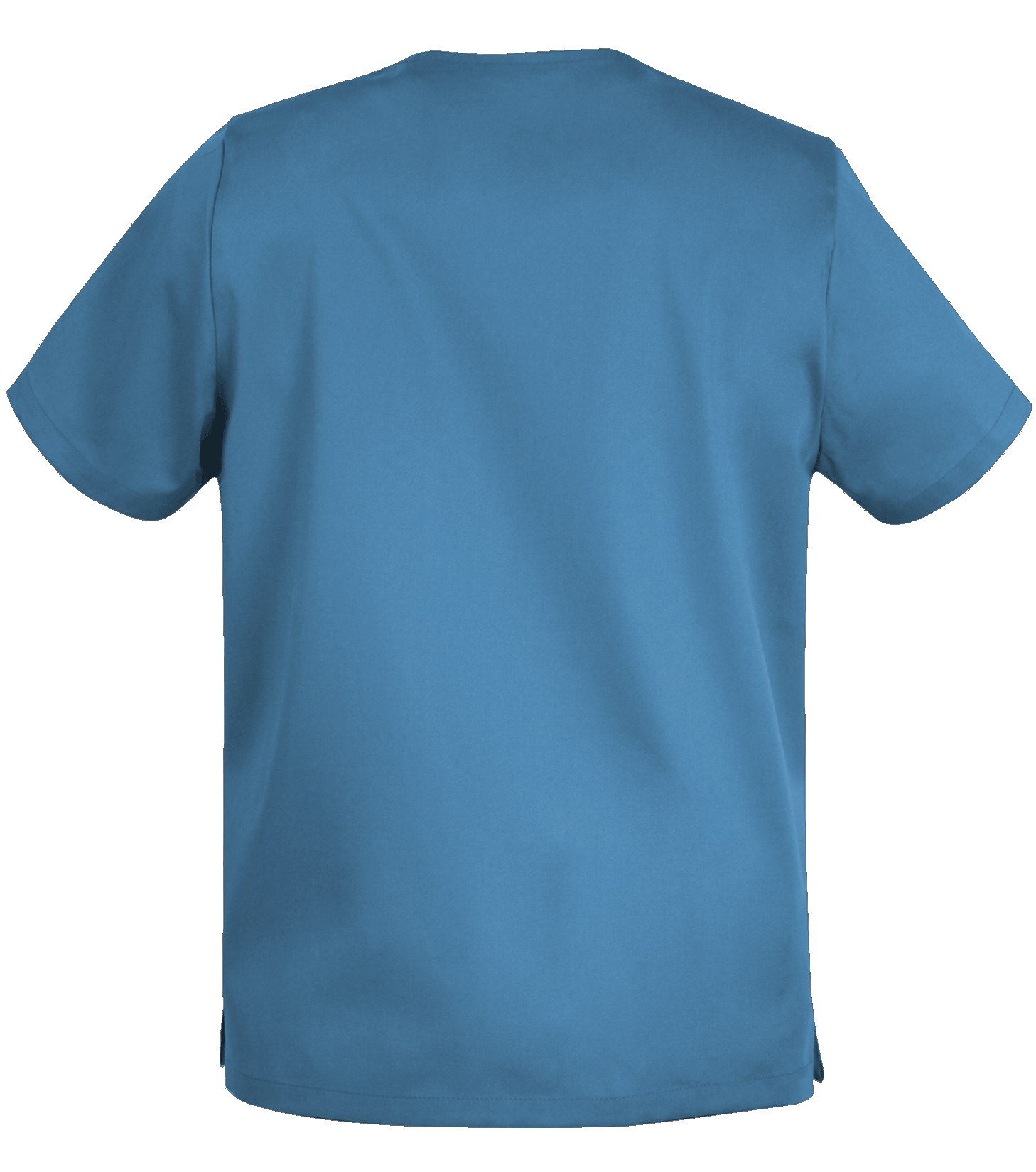 Lichtblauwe De Berkel LEO unisex jack zonder zichtbare zakken of ritsen, eenvoudige en gladde afwerking.