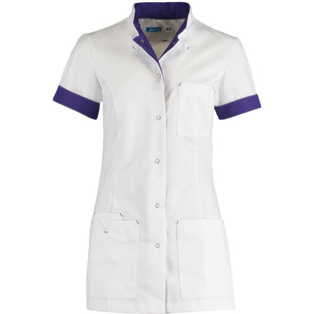 Damesjack De Berkel Jill wit-deep purple