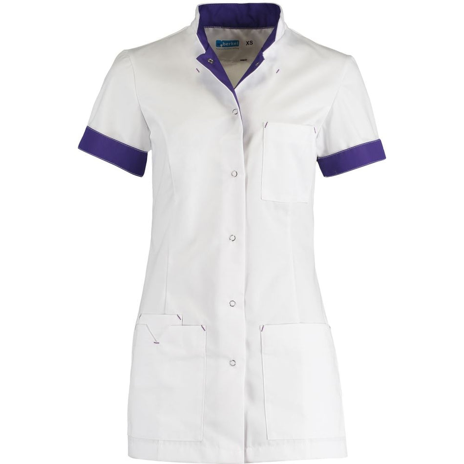 Damesjack De Berkel Jill wit-deep purple