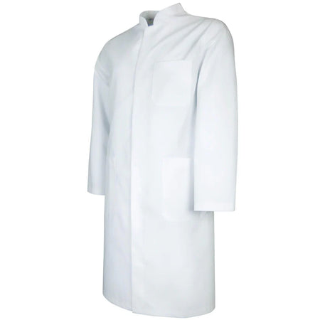 Witte De Berkel HELMUT herenjas met staande kraag en drie zakken, polyester en katoen.