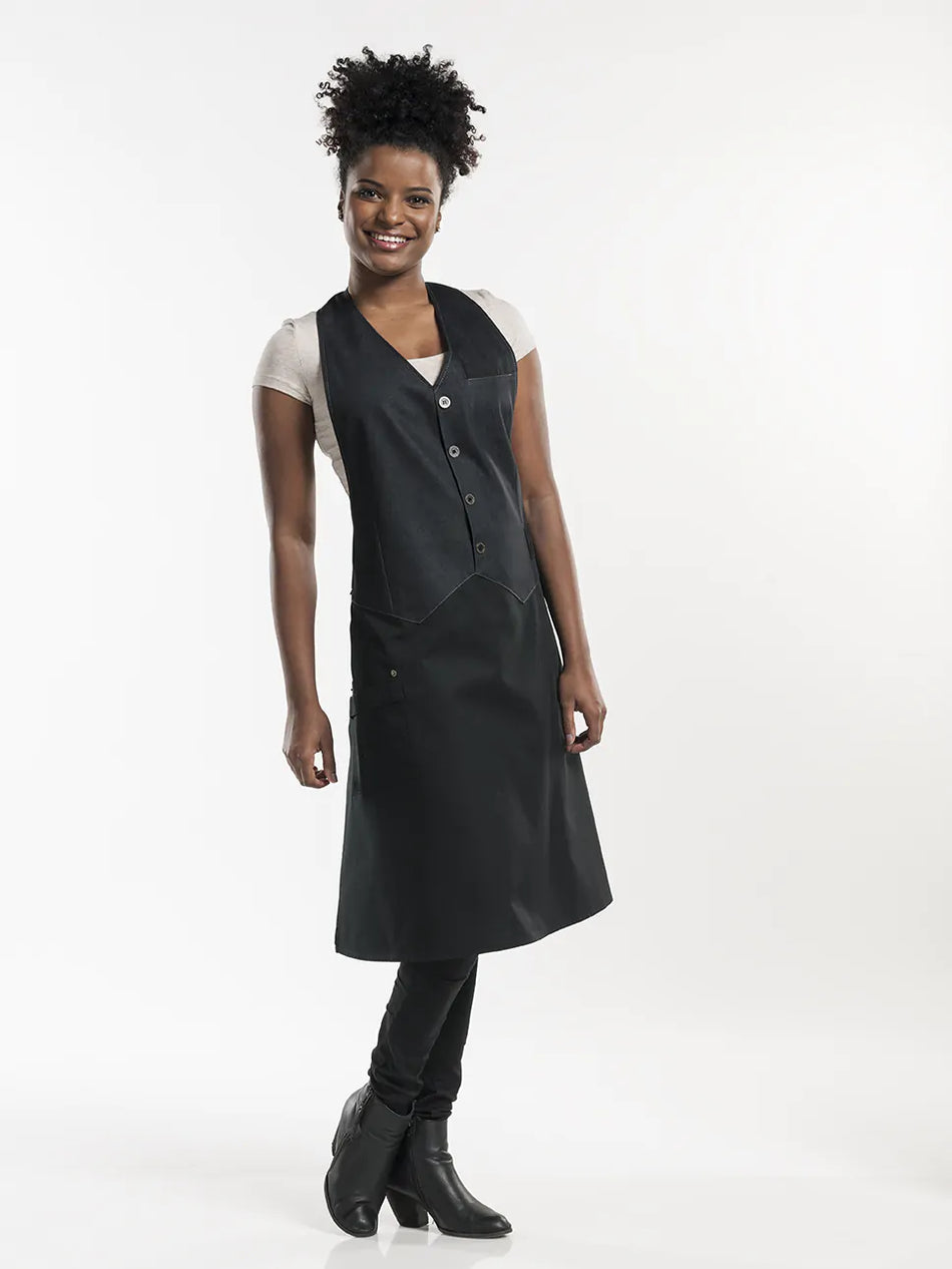 Chaud Devant Schort Barista Black Denim W100 - L85