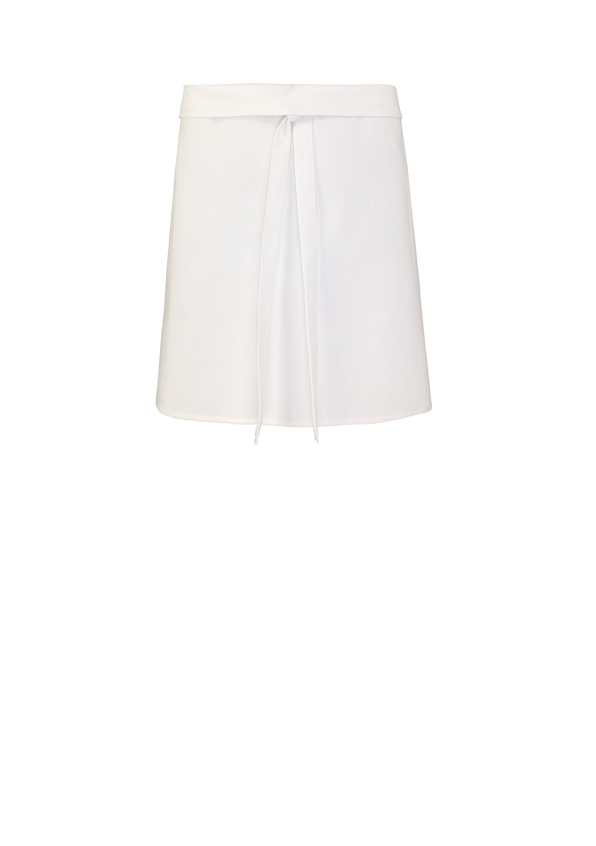 Witte De Berkel bakkerssloof HSL met striksluiting, gladde stof zonder zakken.