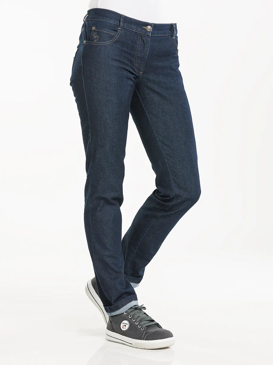 Chaud Devant Koksbroek Lady Skinny Blue Denim Stretch