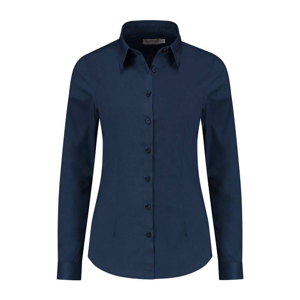 Ladies shirt Falco navy_Front.jpg