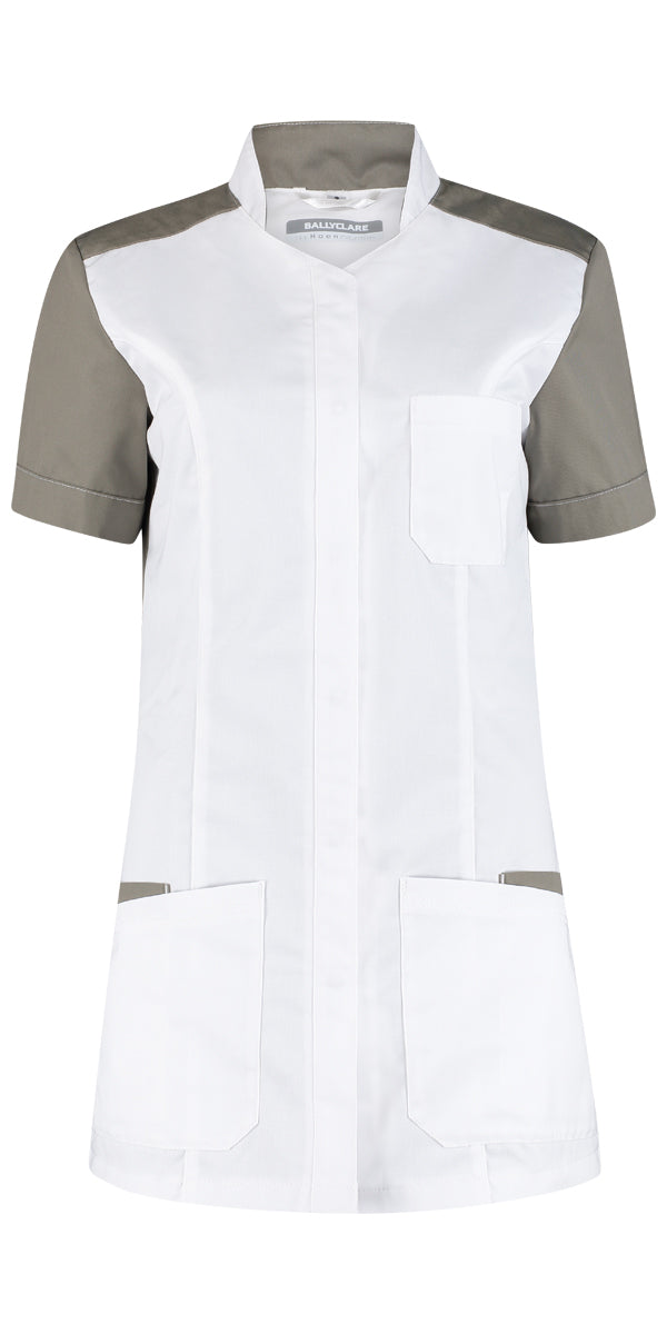 Damesjack Haen Terra wit/ olijfgroen