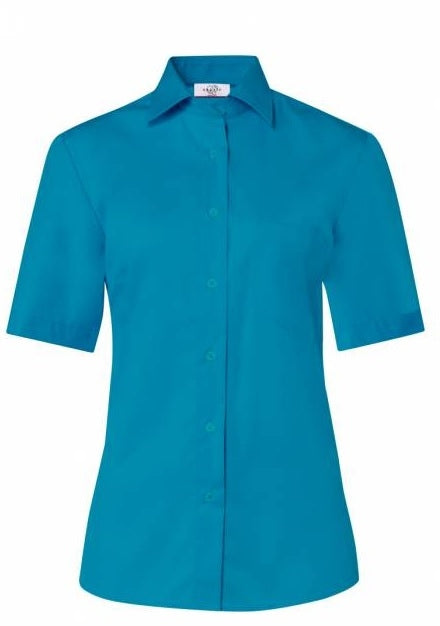 Damesblouse korte mouw Greiff 6651 Aqua
